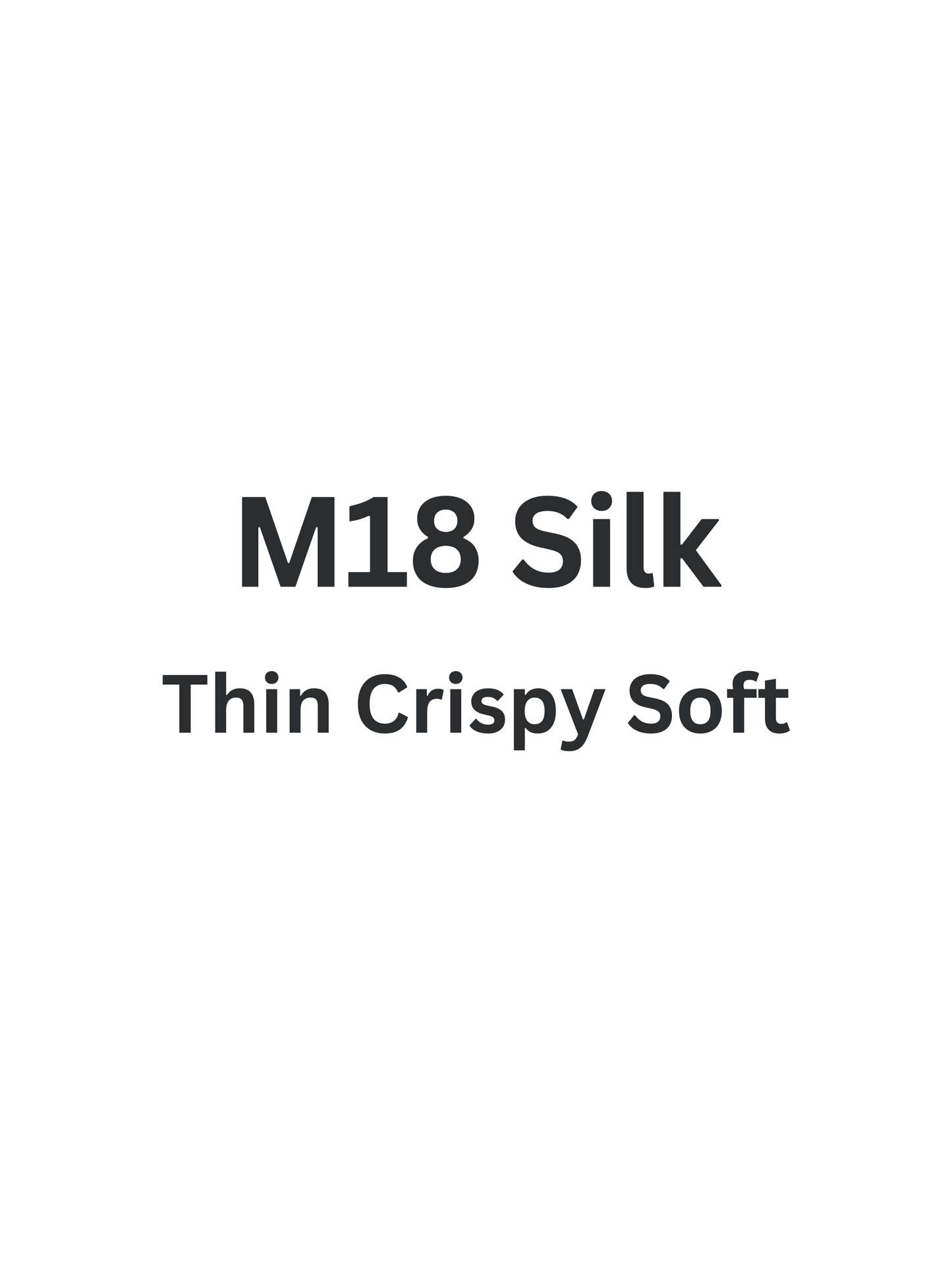 [Thin, Soft, Crispy] M18s Bag